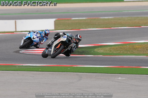 2010-06-26 Misano 0720 Rio - Supersport - Free Practice - David Salom - Triumph Daytona 675
